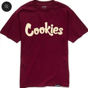 Cookies local Reserve Detroit Original Mint Burgundy T-Shirt with Cream Logo